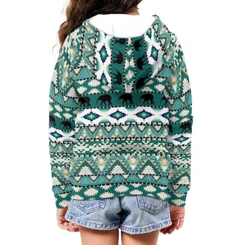 Kids Hoodie with Full-Zip Front & Pockets, Basic Warm Hooded Lightweight Sport Sweater for Boys and Girls Size S-XL4