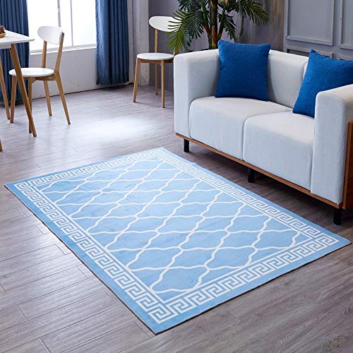Tapis de salon motifs géométriques doux et respirant pour chambre MU