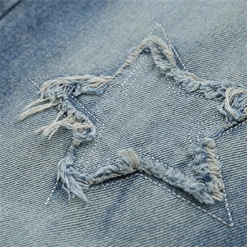 Baggy Jeans for Girls Wide Leg High Elastic Waisted Denim Pants Summer Trousers Y2K Streetwear 4-15 Years4