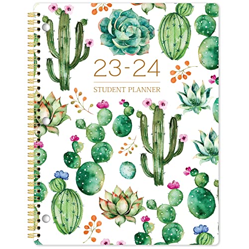 Student Planner 2023-2024 - Academic Year Weekly & Monthly School Planner, 11’’ × 9’’, Student Planner With 12 Monthly Tabs, Twin-Wire Binding, Stickers, Perfect Organizer #TOP7
