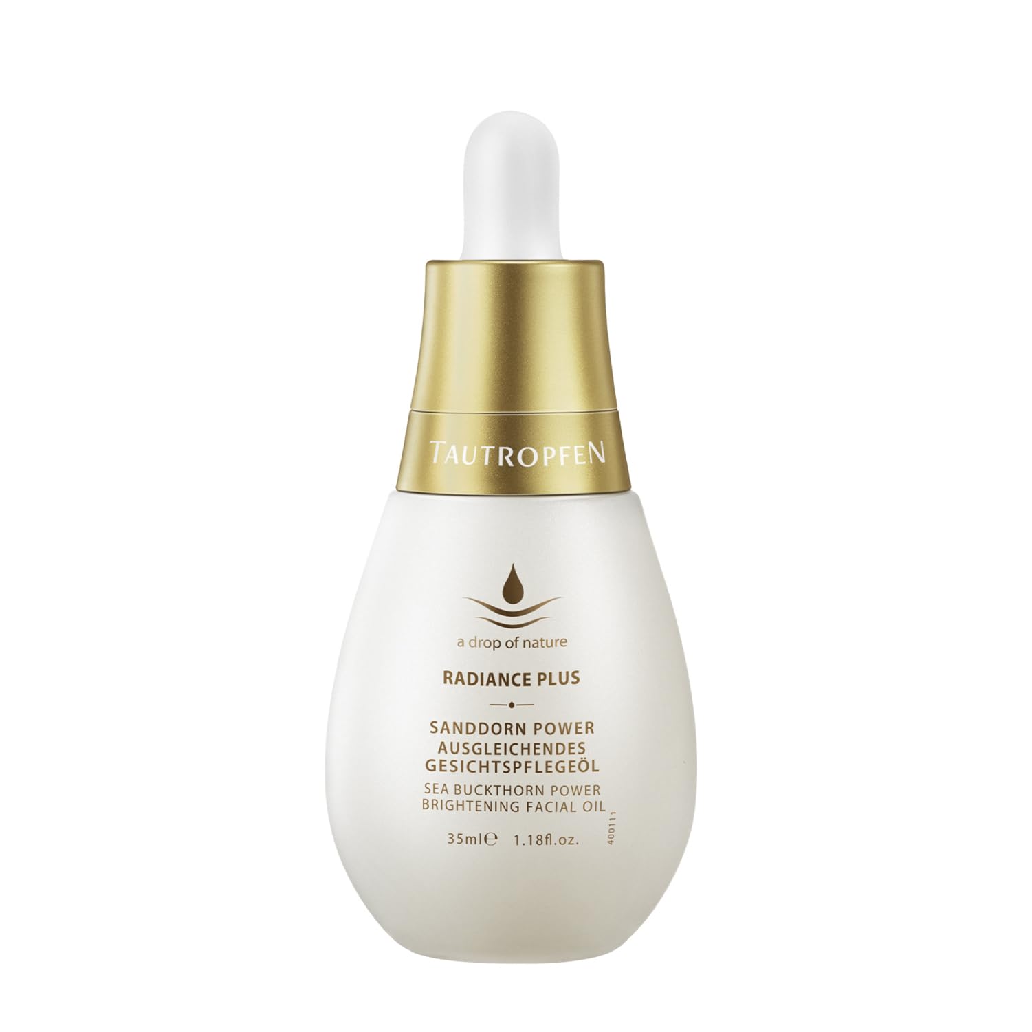 Sea Buckthorn Balancing Face Oil (35 ml) - Moisturiser for Balanced Skin Pigmentation - with Sea Buckthorn Oil, Pomegranate Seed Oil & Vitamin C for All Skin Types - TAUTROPFEN Natural Cosmetics