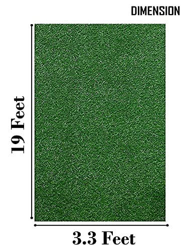 Image of Yellow Weaves 35 MM High Density Artificial Grass Carpet Mat for Balcony, Lawn, Door (3.3 X 19 Feet)