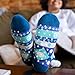 Ripple Junction The Smurfs Women’s Slipper Sherpa Socks Smurfette Non-Slip Grip Bottoms Classic Cartoon Blue One Size