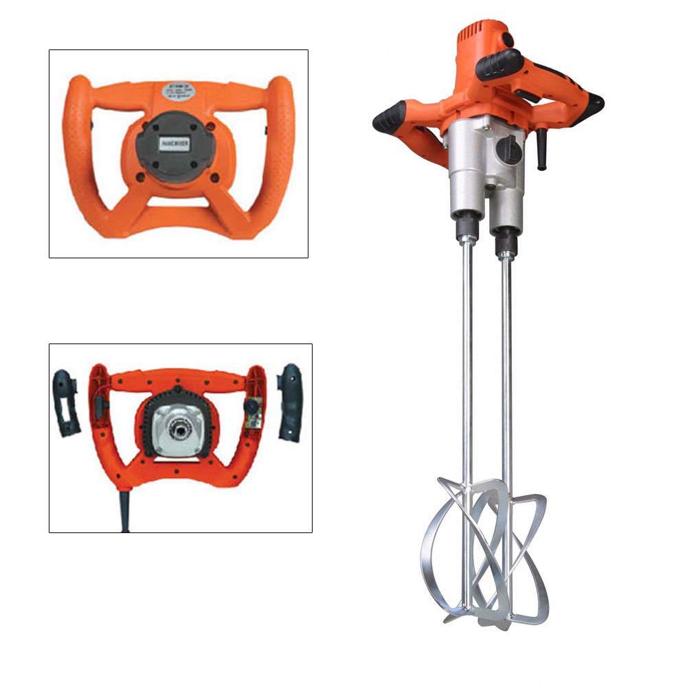S SMAUTOP Handheld Power Concrete Mixers CounterRotating Double