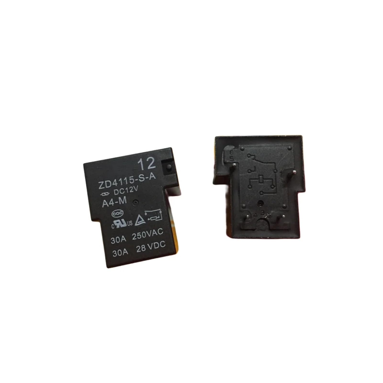 Relè DC 12 V DC 24 V ZD4115-SA ZD4115-SA-24 V DC 12 V DC 24 V ZD4115-SA-12 V DC ZD4115 4 pin 5 pezzi (12VDC)