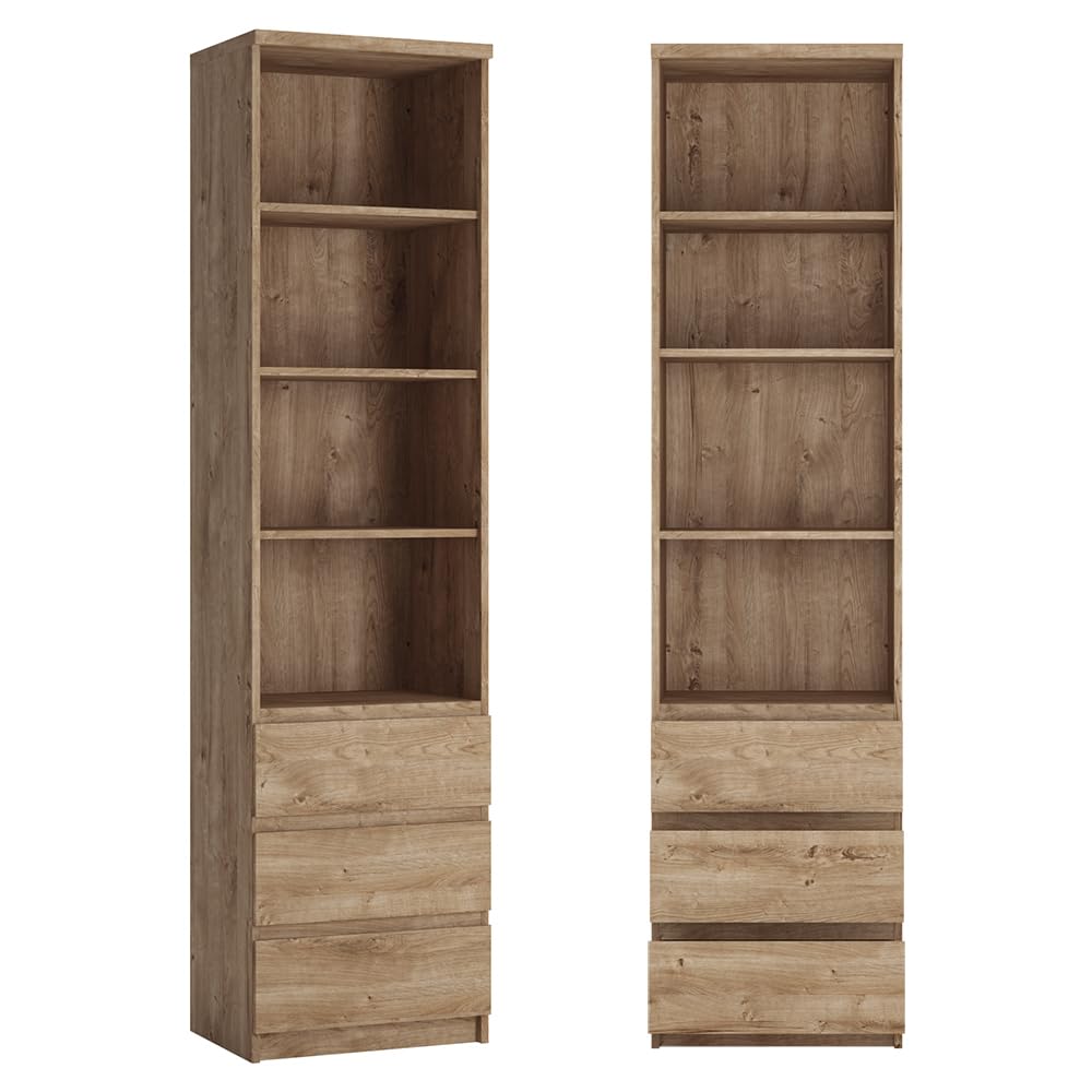 Lomadox Jugendzimmer Komplett Set mit Bett 120x200, Nachttisch, Kleiderschrank, Schreibtisch, 2 Regale