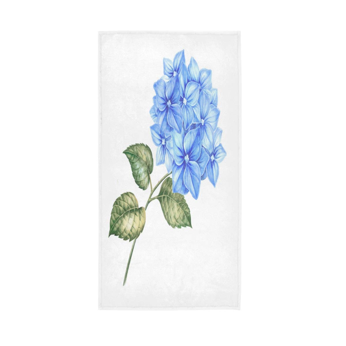 HUYGD Hand Towels Cotton Blossom Hydrangea Flowers Soft Towel Multipurpose Bathroom Beach Towel for Home Kitchen Swim Spa Gym, 30x15 inch