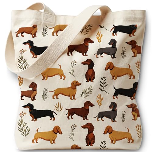 Bolsa Tote para Amantes de Mascotas de Lona para Mujer miniatura 1