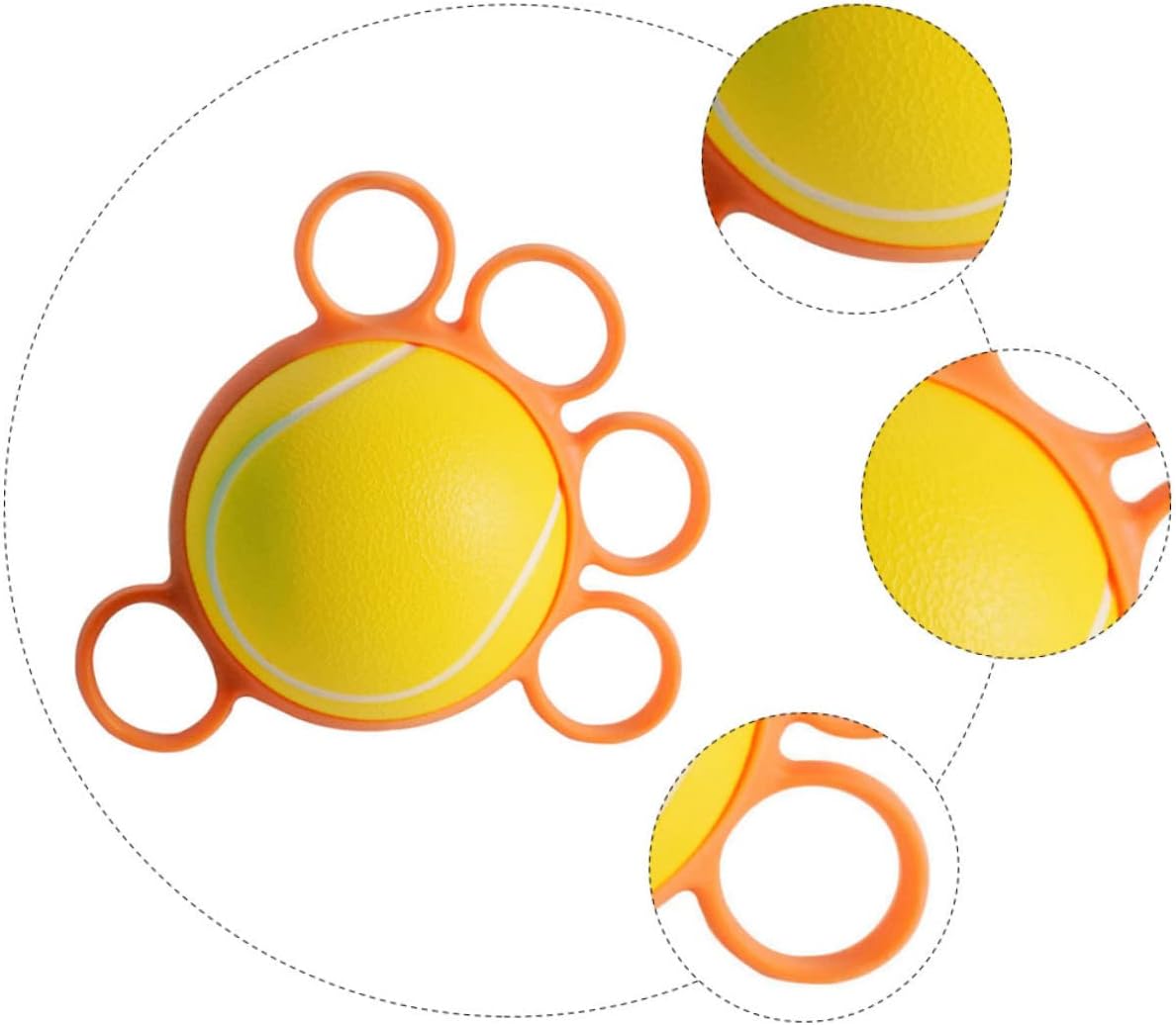 Hand Grip Strength Trainer Wrist Exerciser Fitness Hand Grip Ball Finger Strength Trainer Squeeze Ball
