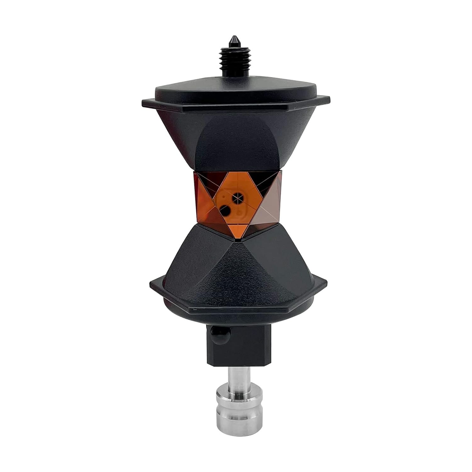 360 Degree Reflective Prism 5/8x11 Thread on Top, Prism Reflector Compatible with Swiss Style Total Station Prism Replacement for GRZ122