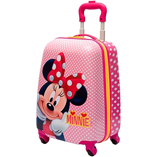 Malinha Infantil Escolar Minnie Com Rodinhas 360º