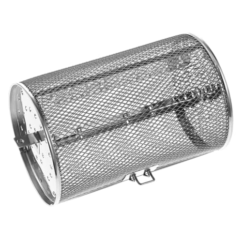 TIDTALEO ベーキング ケージ ベーキング ドラム ロースト ロティサリー グリル バスケット メッシュ ケバブ 取り外し可能 肉 グリル バスケッ