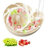 Obstsieb, Sieb Mit Schüssel, Automatische Gemüse Und Obstwaschschüssel, Multifunktion Obst Und Gemüse Waschen, Kunststoff, Gemüsewaschschüssel Für Erdbeeren, Kirschtomaten, Blaubeeren, Kirschen