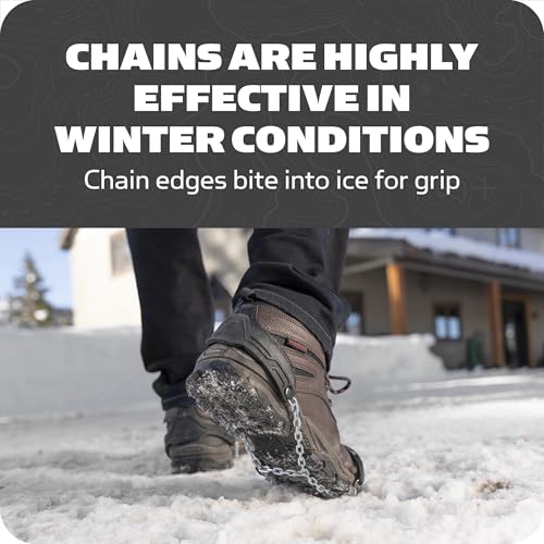 Crampons de traction Yaktrax Quick Chains en taille M pour neige et glace - 3