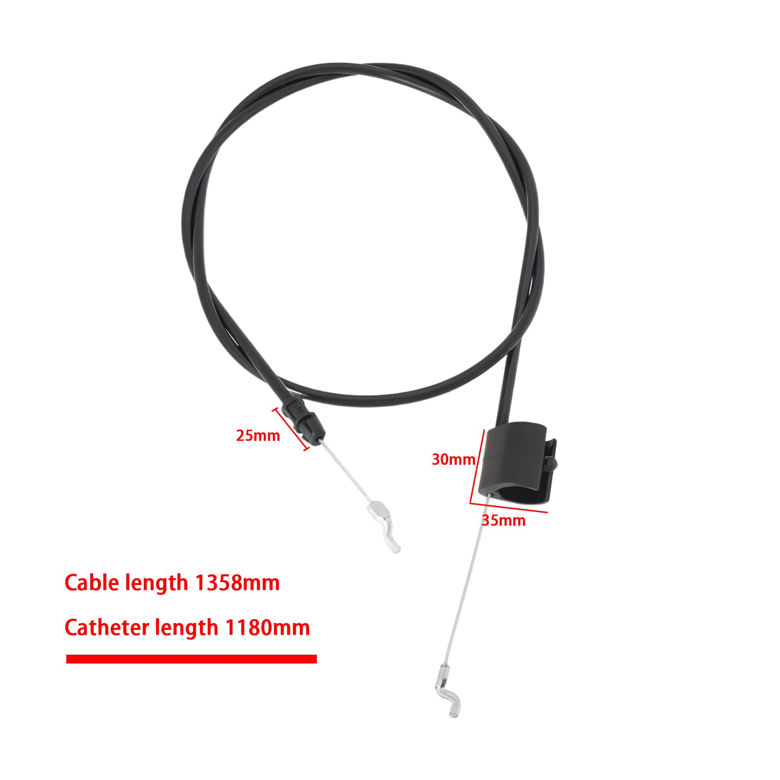 2 Pezzi Cavo Acceleratore Tosaerba Linea Di Controllo Motore 183281 532183281 290699 Compatibile Con Briggs Stratton Compatibile Con Poulan Lunghezza Cavo 1358mm