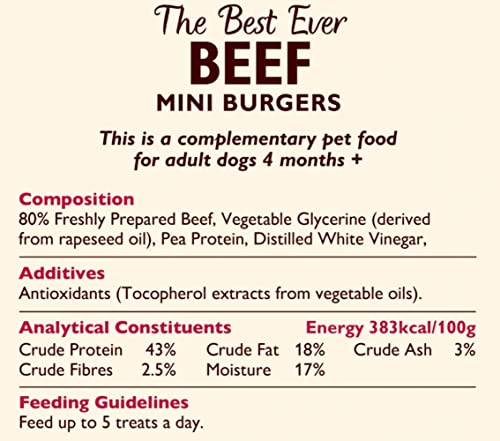 Lily's Kitchen - Beef Mini Burger mit Rindfleisch für Hunde – 70 g – Ansicht 2