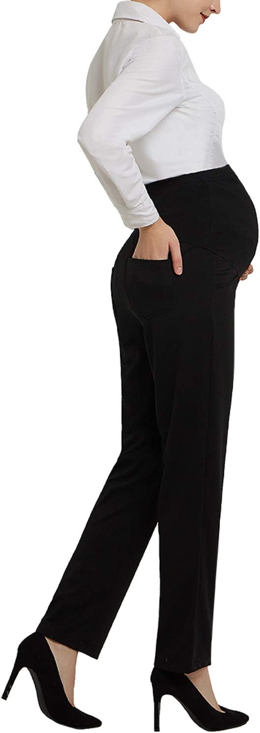 Bhome Maternity Jeans Stretch High Waisted Pants for Work, Career, Office, and Dress - Image 3