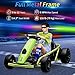 24V 8.1 MPH Electric Go Kart for Kids 8-14 Years, 300w*2 Extra Powerful Motors, Max Load 180Lbs Outdoor Ride on Toy for Teens, Music, Drifting Tires& Spacious Seat, Green