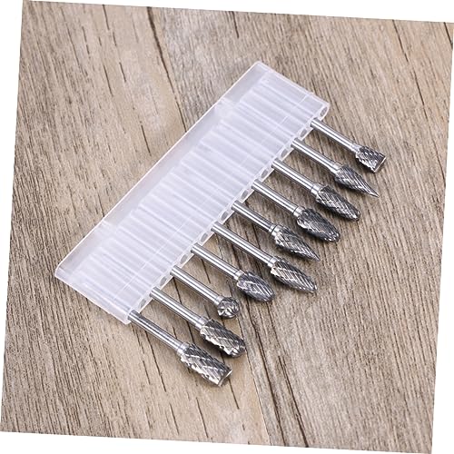 Juego de fresas rotativas de acero tungsteno 3mm Carburo 6mm miniatura 7