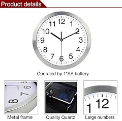 Modern Glass Cover Wall Clock review image