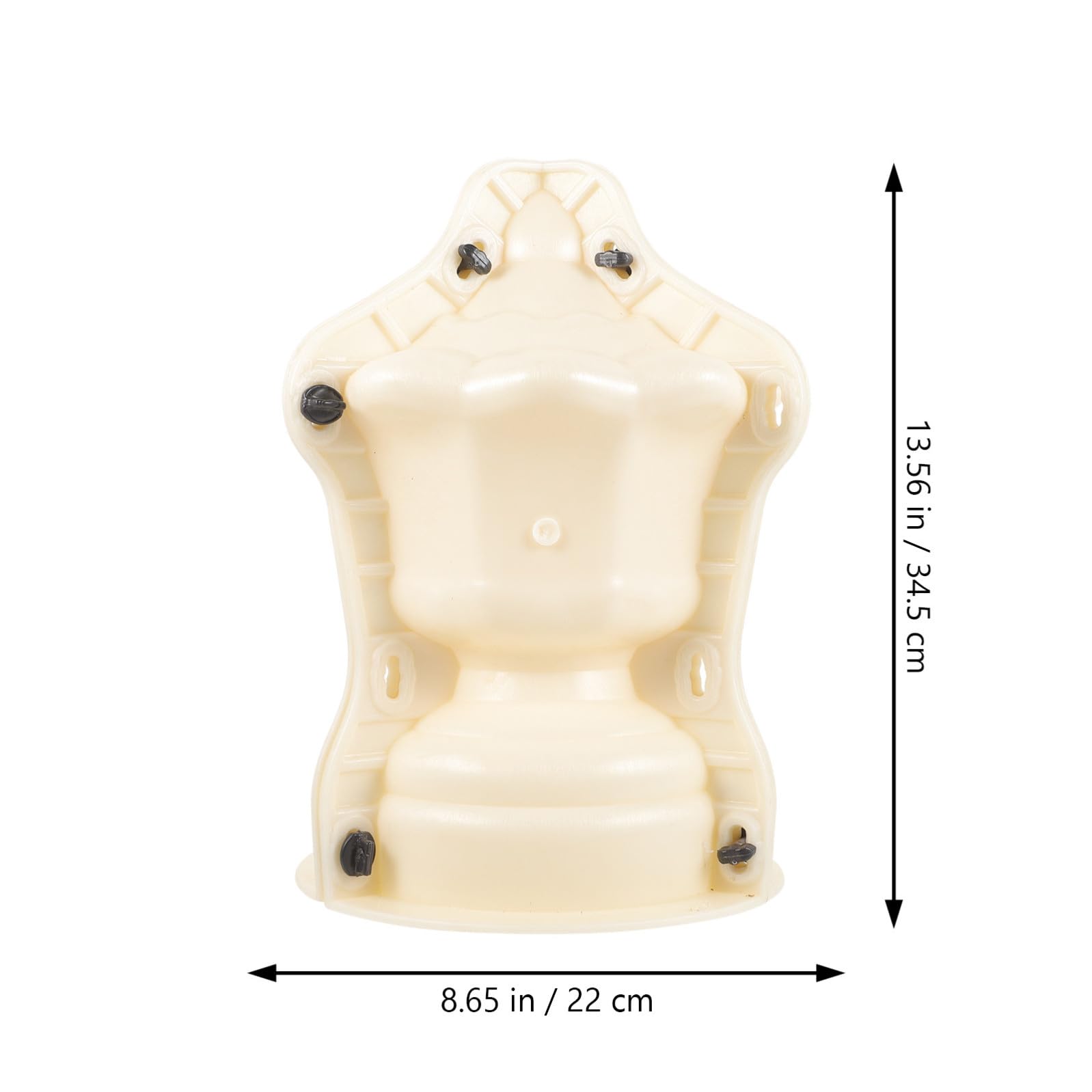 INOOMP Stampo per Colonna Romana in Plastica Beige Leggera senza Bave, Modello Sfera per Decorazione Balcone e Giardino, per Appassionati di Fai-da-te