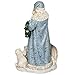 Powder Blue Santa Claus 16 inch Resin Stone Christmas Statue Figurine Decoration