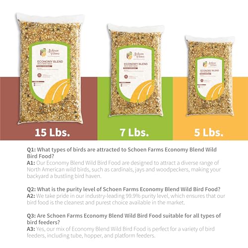 Schoen Farms Economy Blend Wild Bird Seed – 3.18 kg Bag – Budget-Friendly Seed Mix for Cardinals, Finches & Sparrows – Grown in Canada - Image 5