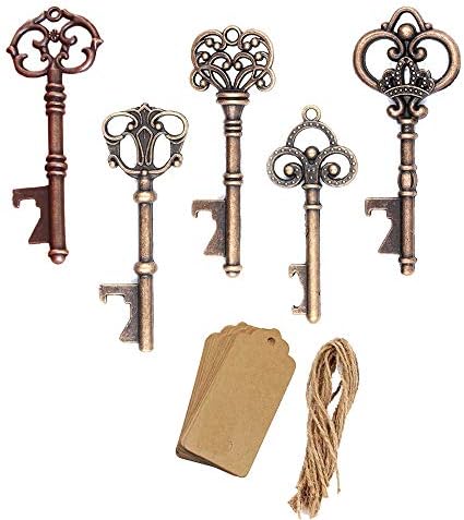 Pack of 50 Vintage Antique Copper Keychains for Wedding Birthday ...