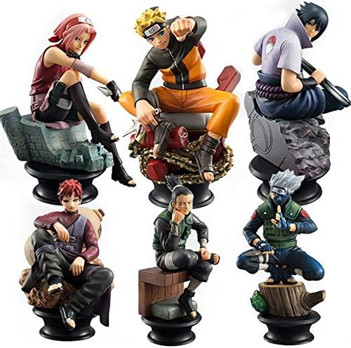 Action & Toy Figures - 6pcs/Set Naruto Action Figures Dolls Chess New PVC Anime Naruto Sasuke Gaara Model Figurines for Decoration Collection Gift Toys 1 PCs