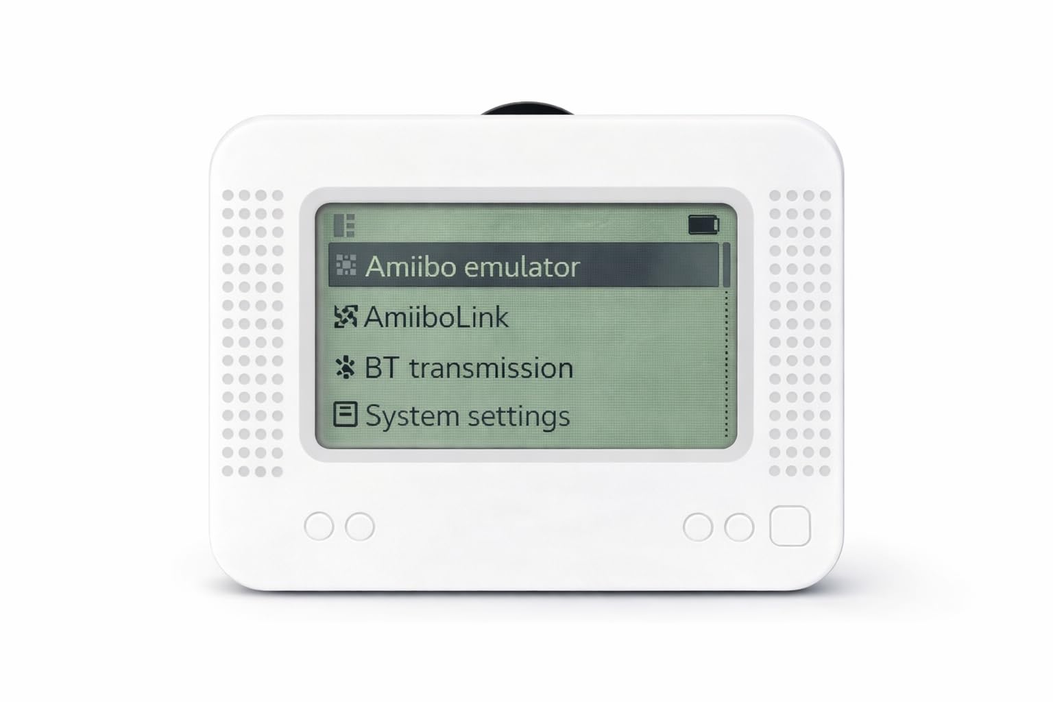 Allmiibo Smart NFC Emulator for Nintendo Switch & 3DS with 1.2" OLED Screen, 3000 NFC Storage, 50+ Game Support, Rechargeable