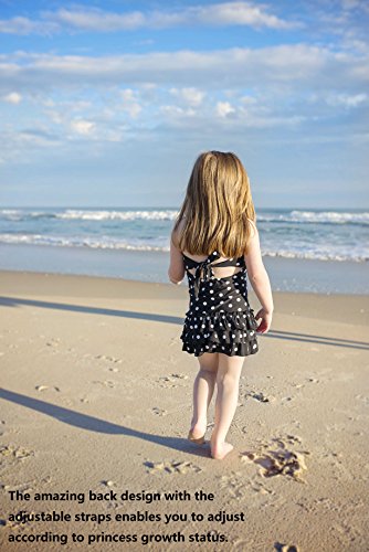 Image of Polka Dot Girls Kids Bathing Suits Adjustable Swimsuits (FBA)