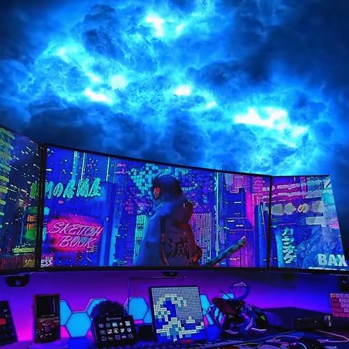 FUSLITE 3D Thundercloud LED Light, RGB Cloud Light,16FT