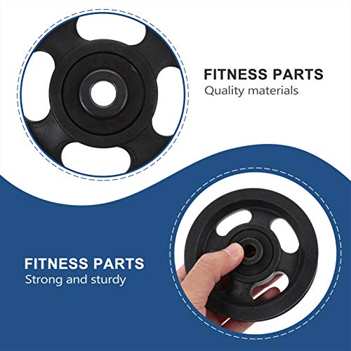 BESPORTBLE 2Pcs Rolamento Polia Roda Cabo Máquina Peça de Equipamento de Ginástica para Levantamento