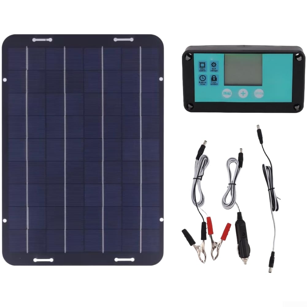 60 W 18 V Solarpanel mit Dual-USB für QC3.0 Schnelllade-Controller und DC5521-Buchsenausgang für Fahrzeuge (A)
