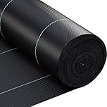 VELPAX Weed Control Membrane 1Mx50M Heavy Duty Weed Control Fabric, UV stabilised Weed Barrier Fabric,Ground cover Membrane for Weed Barrier in Ground Cover,Garden,Raised Bed, Underdecks and Walkways