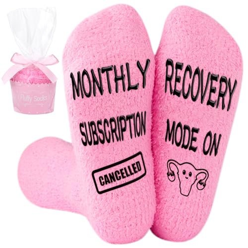 Moyel 1 Pair Hysterectomy Recovery Must Haves After Hysterectomy Recovery Gifts for Women Funny Fuzzy Novelty Socks Hospital Get Well Gifts for Women After Surgery One Size
