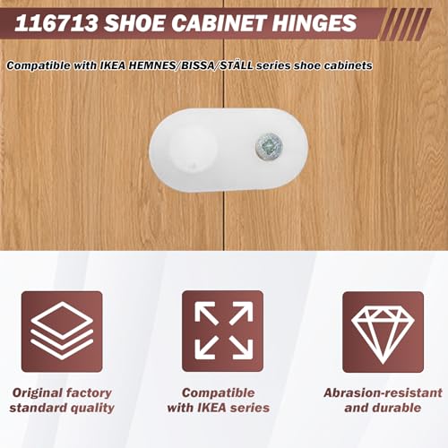 Image of 4 Pack Shoe Cabinet Hinge Stopper Replacement Part #116713
