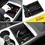 Basenor Tesla Model Y Model 3 Center Console Organizer Tray Accessoies with Sunglass Holder for Tesla Model 3 Y with Refresh Console