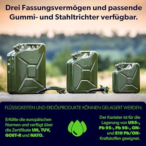 Réservoir de rechange avec triple poignée 10 l essence diesel