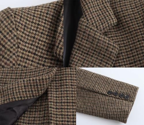 Blazer pied-de-poule femme idéal pour structurer une tenue de dîner - 4