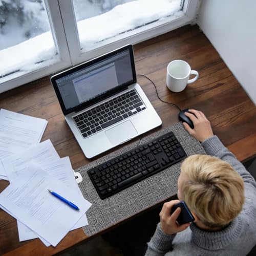 Tapis de clavier avec chauffage rapide et chauffe-mains de bureau