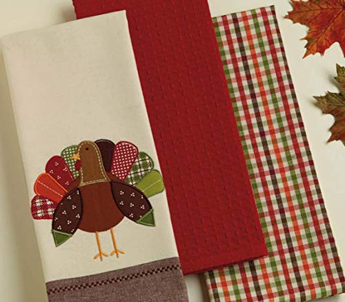 Diithanksgivingfallkitchentowelscollectiondecorativeembellisheddishtowelset18x28turkey3count Urban Country Home Decor Dii thanksgiving fall kitchen towels collection decorative embellished dish towel set 18×28 turkey 3 count urban country home decor
