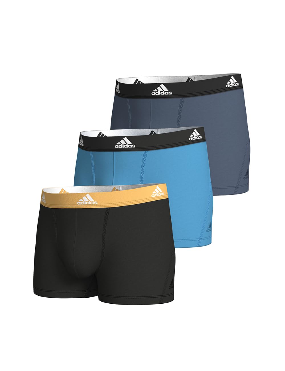 adidas Herren Trunk (3 Pack) - Active Flex Cotton - Boxershorts - Bequeme Unterwäsche - 5