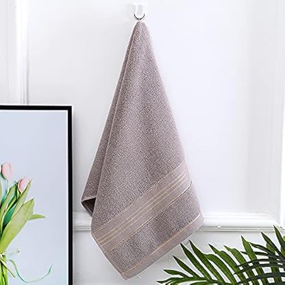 Proumhang Handtuch Set aus Baumwolle,3 Badetuch-Set (Beige + Blau + Grau), Ultraweiche, Hochsaugfähige und schnell trocknende Handtücher für Badezimmer, Duschtuch, Handtücher 35cm x 75cm – Bild 9