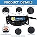 Gait Belt for Seniors, Transfer Belt with 6 Nylon Padded Handles, Medical Belt for Lifting Patients, Safety Gait Belt for Elderly Easy to Use Quick Release Buckle (Black, Short)
