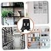 HOMSFOU 10pcs Stainless Steel Partition Brackets Easy Install No Drill Glass Shelves Brackets Garage Tool Room Storage