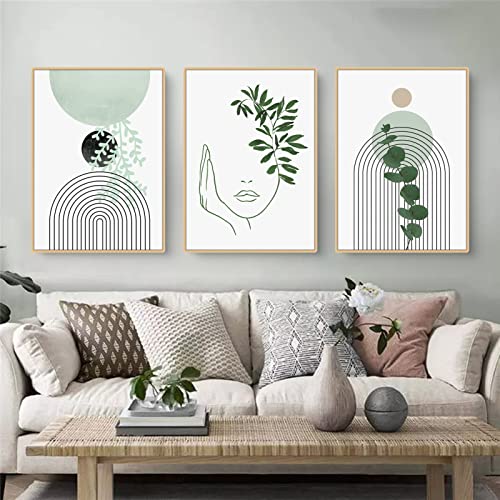 Pósteres e imágenes modernas estilo abstracto botánico en lienzo de 30x40 cm 4