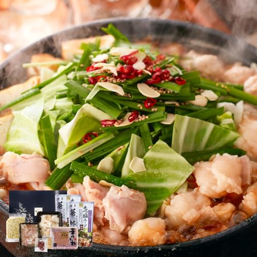 博多華味鳥 もつ鍋 セット 3〜4人前 ちゃんぽん麺付 セット品