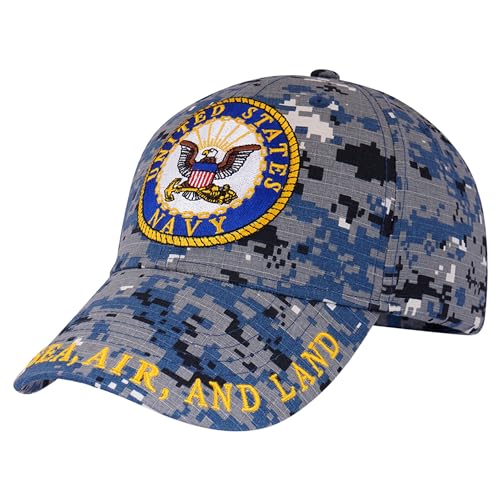 Image of Trendy Zone 21 US Navy Hat for Men and Women, Officially Licensed Caps, Unisex United State Navy Caps (USN), Best for Gifting