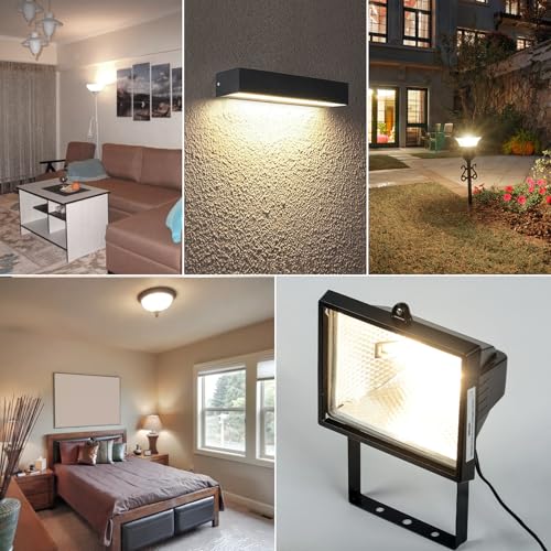 Image of R7S LED Bulb Dimmable 120V 100W 118mm T3 J Type Halogen Bulb Equivalent,4.64 inch Long Double Ended Floodlight Bulbs for Work,Security,Landscape Lights,Floor Lamps,Natural White 4000K,2 Pack